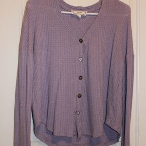 sweater like button blouse
